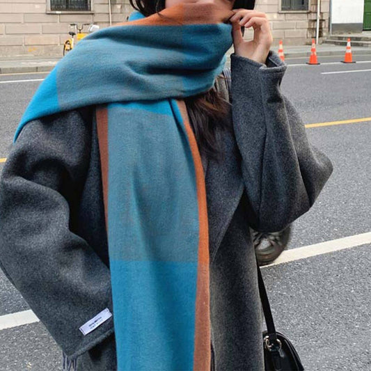 Plaid Thick Scarf ??Unisex Winter Warm Shawl_CWASC1101
