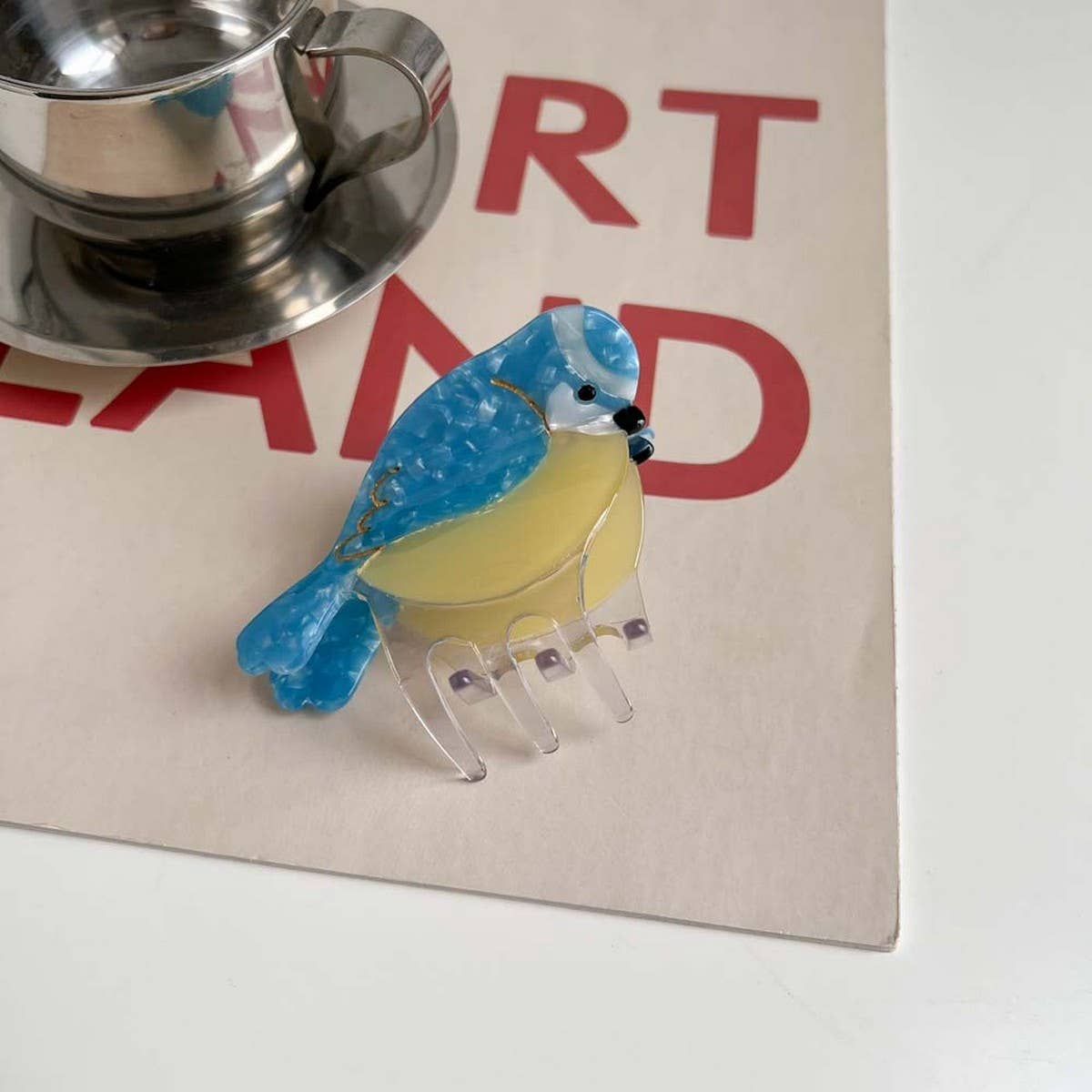 Bird Hair Claw?“Acetate Swan Peacock & Swallow Clip_CWAHA5763