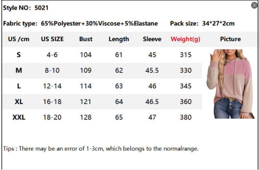 CWOHOL00597_TWIST STRIPE COLORBLOCK LONG SLEEVE HOODIE