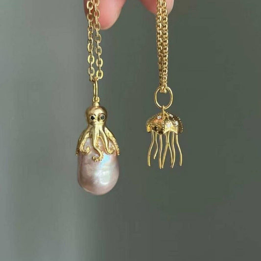 Creative Octopus Jellyfish Pendant Necklace