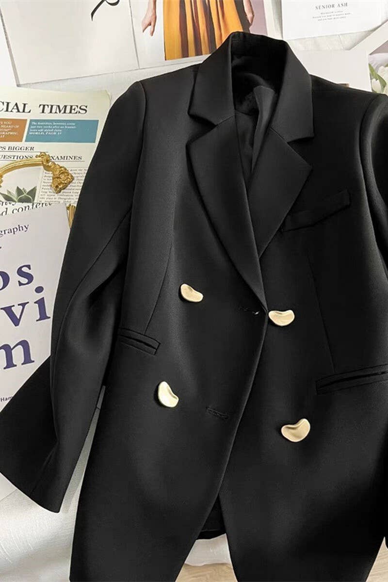 CWOBL0138_SOLID COLOR METAL BUTTON LAPEL COMMUTER SUIT