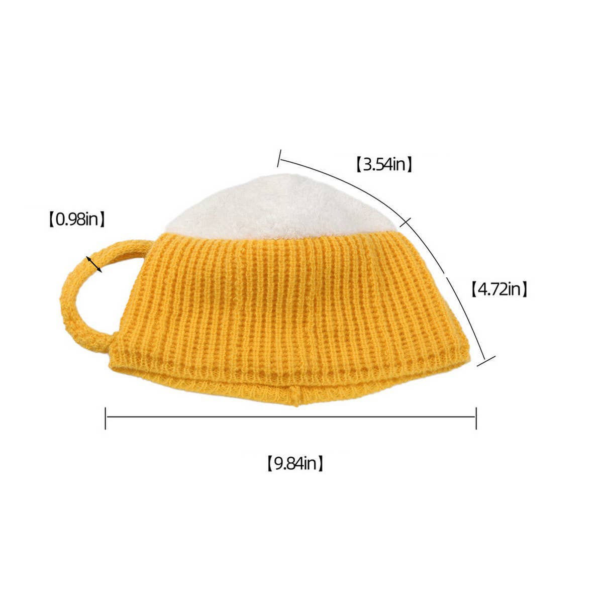 CWAHA07207_BEER MUG KNIT HAT WINTER CAP