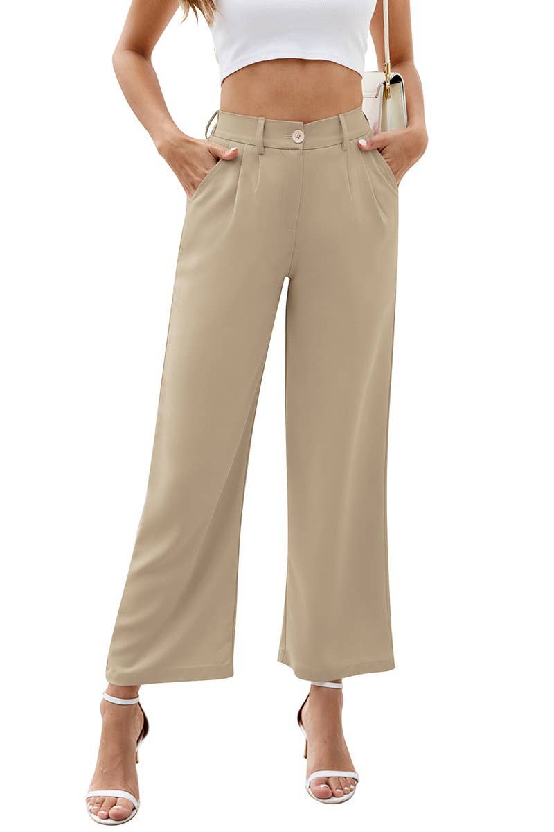 CWBLP1802_WIDE-LEG HIGH WAIST BELT POCKET TROUSERS