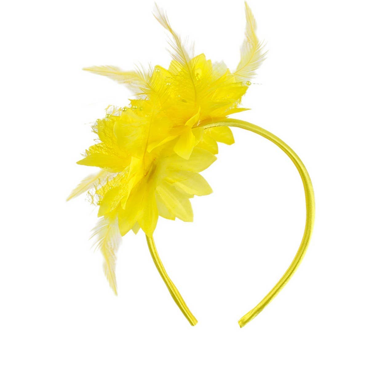 CWAHA07153_FEATHER FLOWER HEADBAND FOR  PERFORMANCE