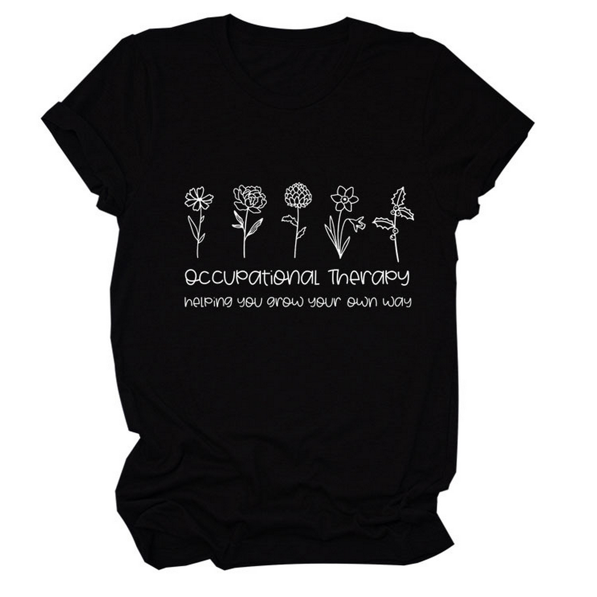 Women?™s Short Sleeve Tee, Round Neck Print Top_CWTTS1491