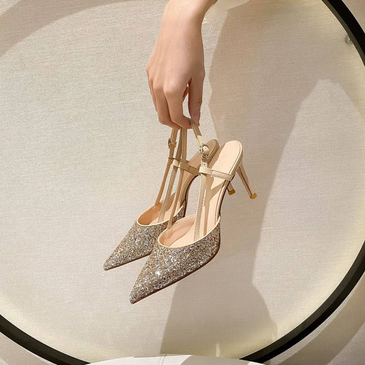 FASHIONABLE MINIMALIST SLIM HEEL HIGH HEELS