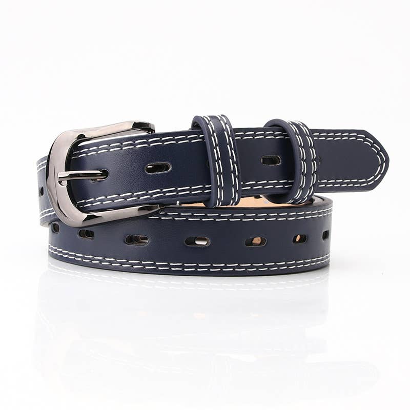 Double-line decorative fashionable versatile belt