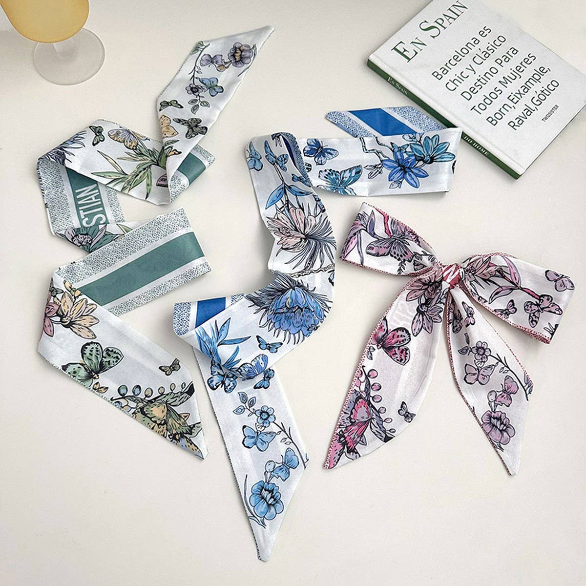 NEW HIGH-END FLORAL BUTTERFLY FASHION HEADBAND
