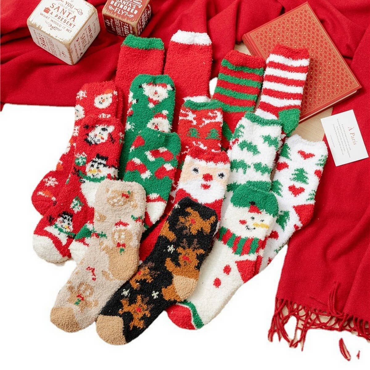 CHRISTMAS SOFT PLUSH SOCKS