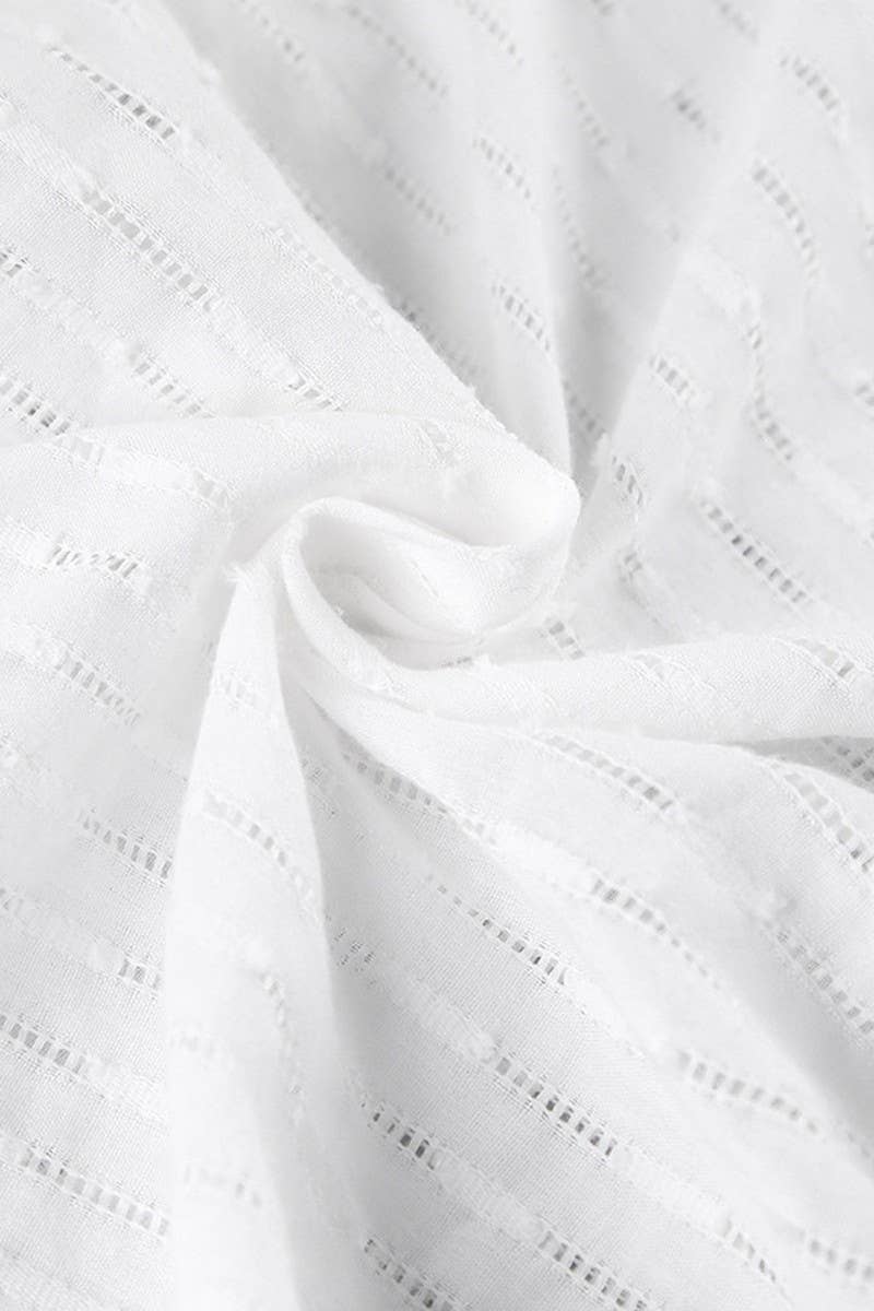 CWDSD1000_V-NECK SUSPENDER LACE HOLLOW SLEEVELESS DRESS