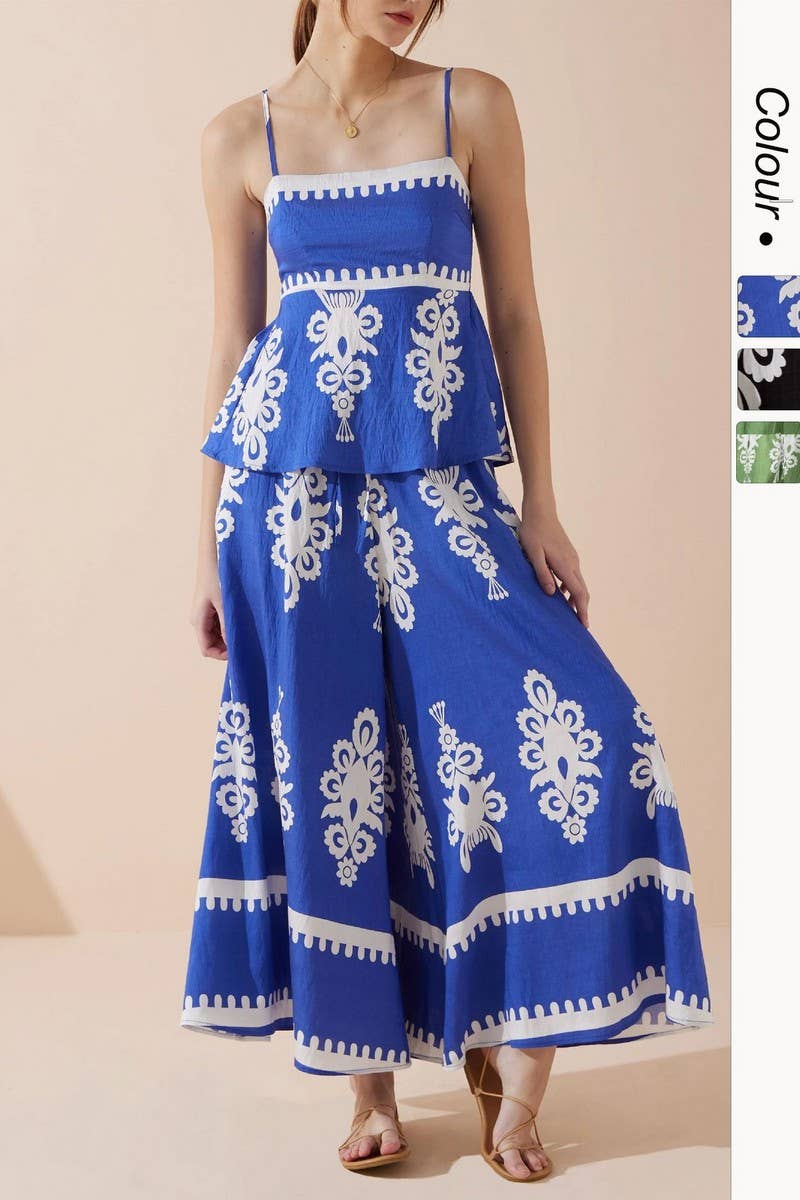 CWSTB1781_BOHO BACKLESS SLIM FIT CAMI TOP AND PANTS SET