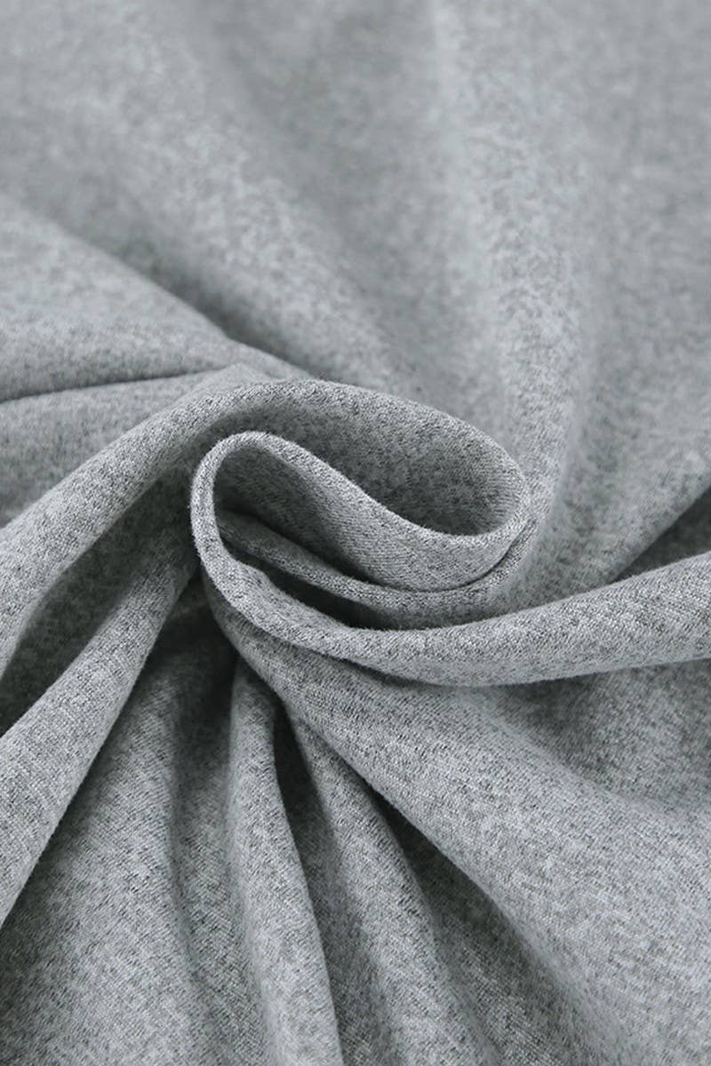 CWSPJ0350_KNITTED LONG-SLEEVED PANTS PAJAMAS TWO-PIECE SET