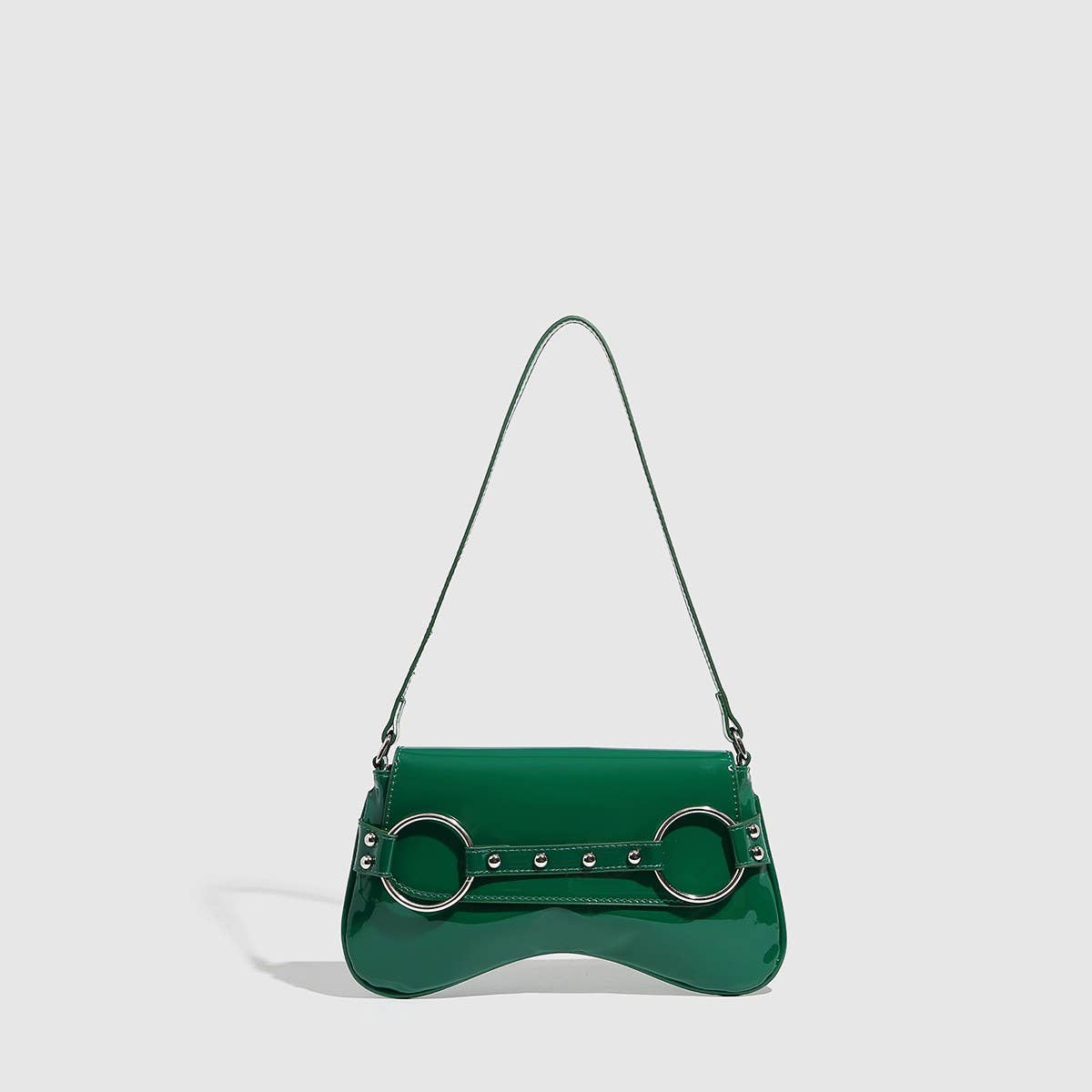 Glossy Macaron Jelly Underarm Wrist Bag_CWAB5694