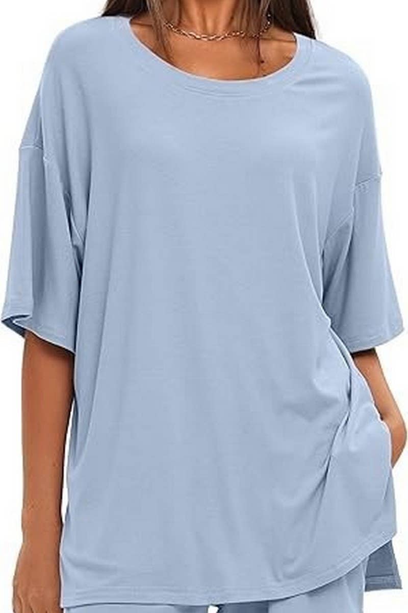 CWSJB00029_2025 SUMMER CASUAL SOLID COLOR SHORTS SET