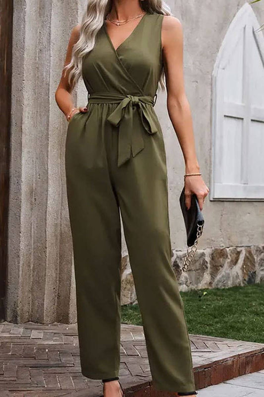 CWSJS1518_SUMMER ELEGANT COMMUTER SLEEVELESS JUMPSUIT