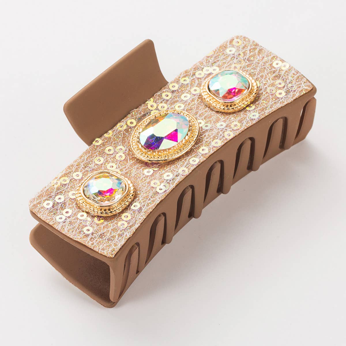 NEW RETRO DIAMOND SEQUIN HAIR CLIP GRAB CLIP_CWAHA1772