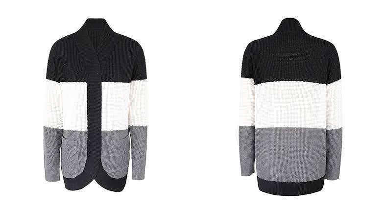 CASUAL SWEATER COLOR SWEATER CARDIGAN COAT