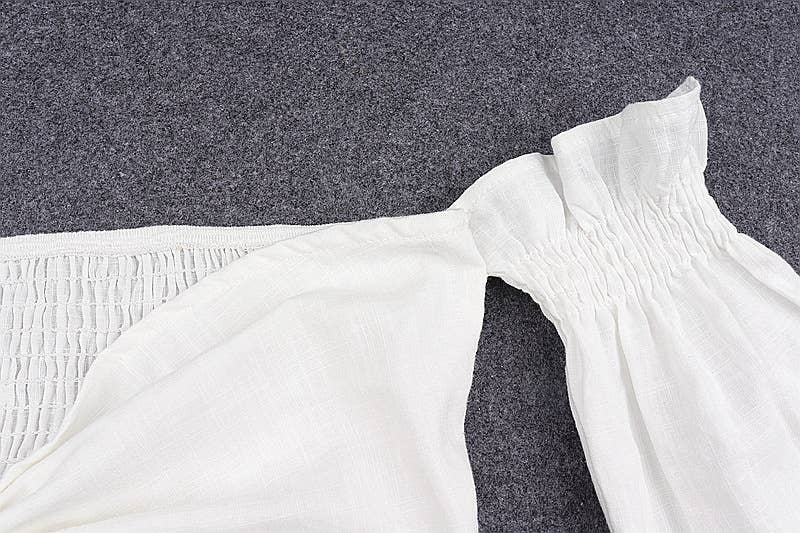 Bow Knot Cropped Long Sleeve Top