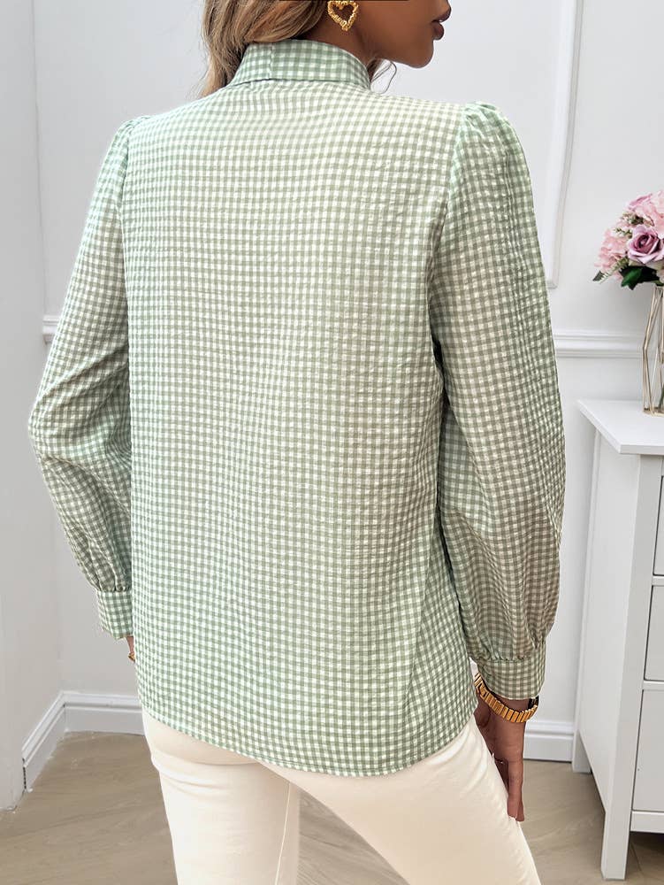 CASUAL COLOR CONTRAST CARDIGAN LONG-SLEEVED SHIRT