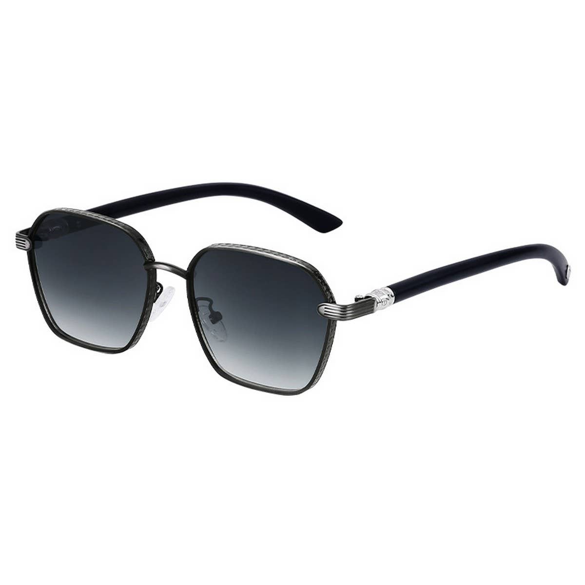 SQUARE FRAME IMITATION WOOD GRAIN TEMPLESUNGLASSES_CWASG0563