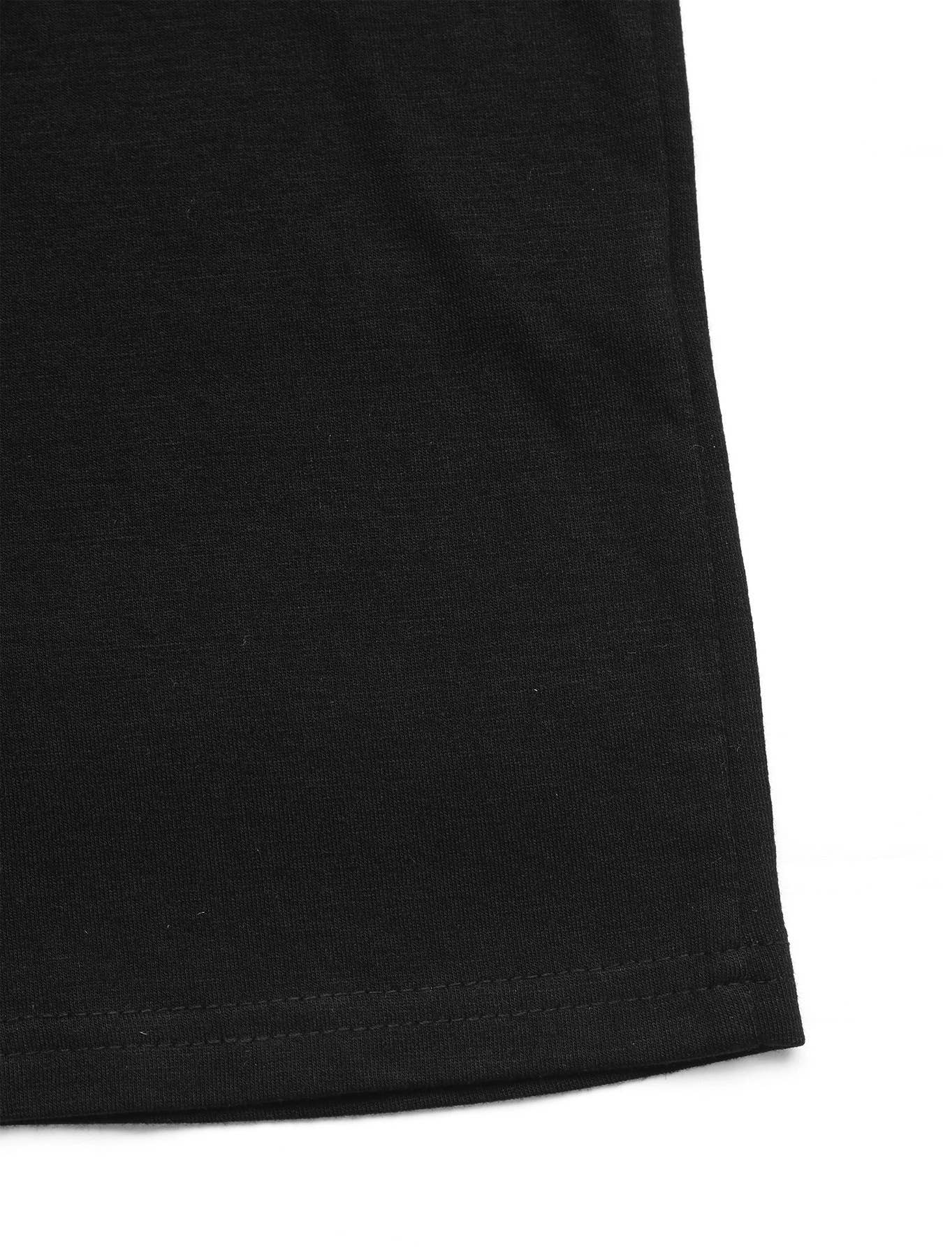 Basic Black and White Sequin Short Sleeve Top