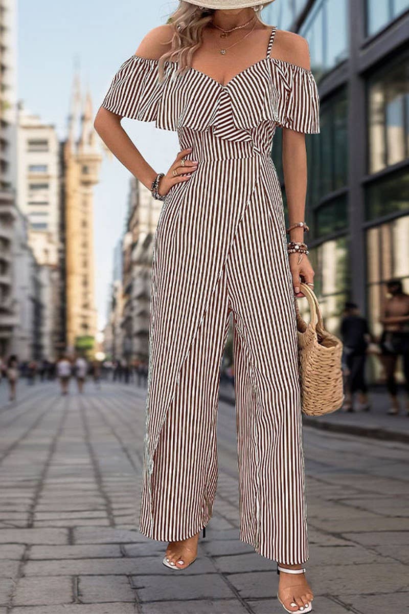 CWSJS0881_STRIPED SUSPENDERS WIDE-LEG JUMPSUIT