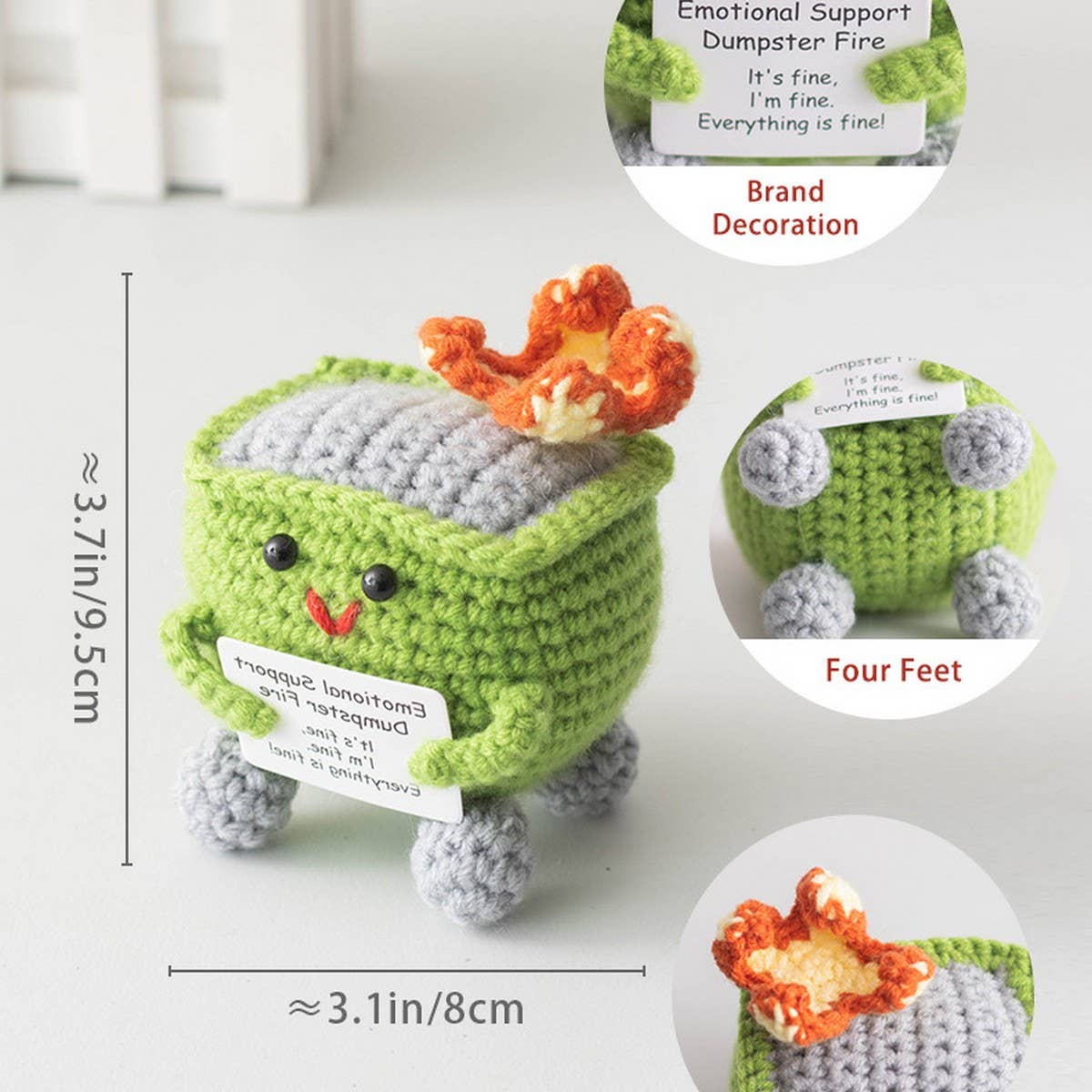 CWMM9276_FUNNY FIRE EXTINGUISHER KNITTED ACCESSORIES
