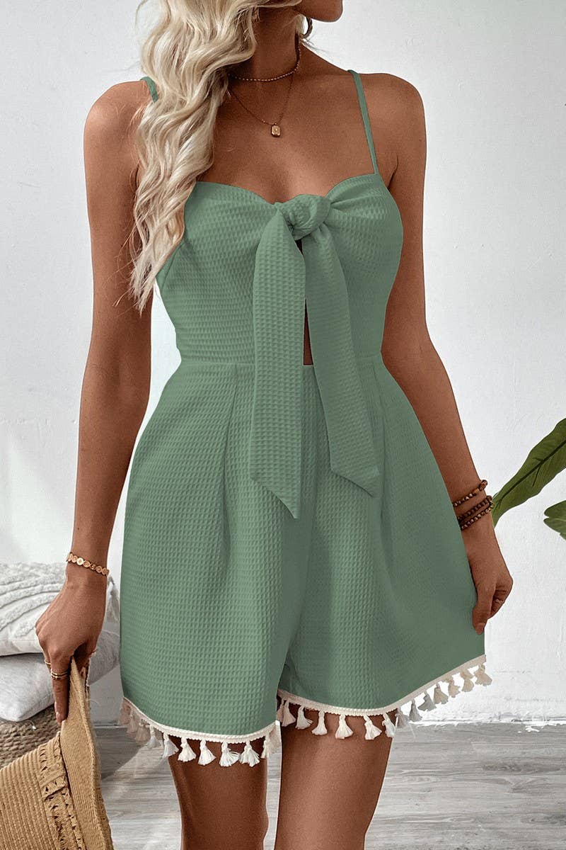 CWSJS1672_SOLID BOW TIE BACKLESS STRAP JUMPSUIT