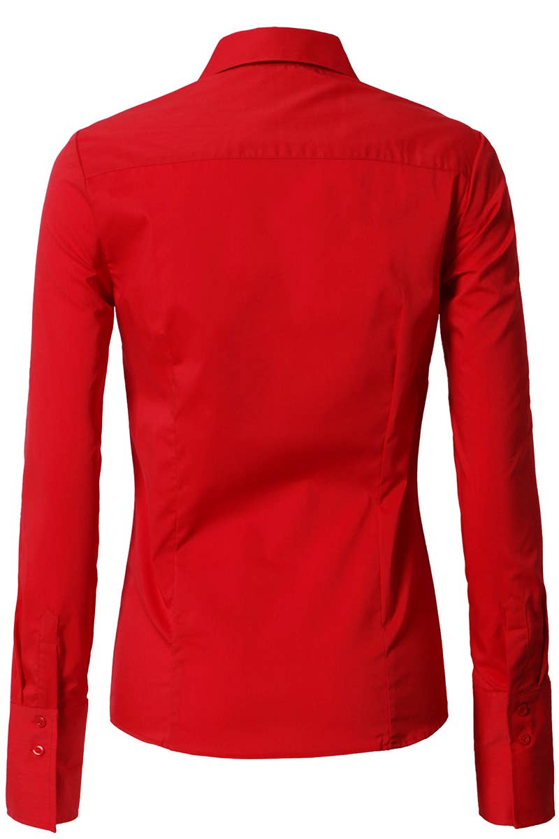 CWTDSL028_Button Down Long Sleeve Collared Shirts