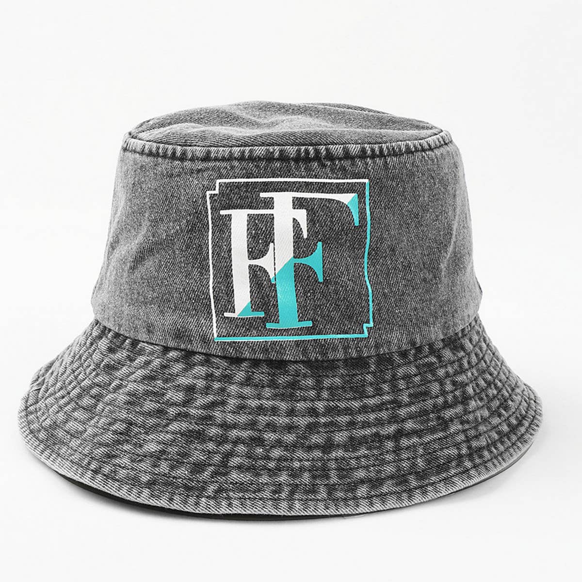 FASHIONABLE AND VERSATILE LETTER-WASHED BUCKET HAT_CWAH1149