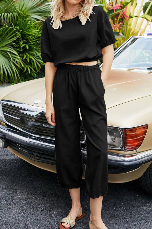 CWSS1176_SUMMER CASUAL COMFORTABLE LOOSE TWO-PIECE