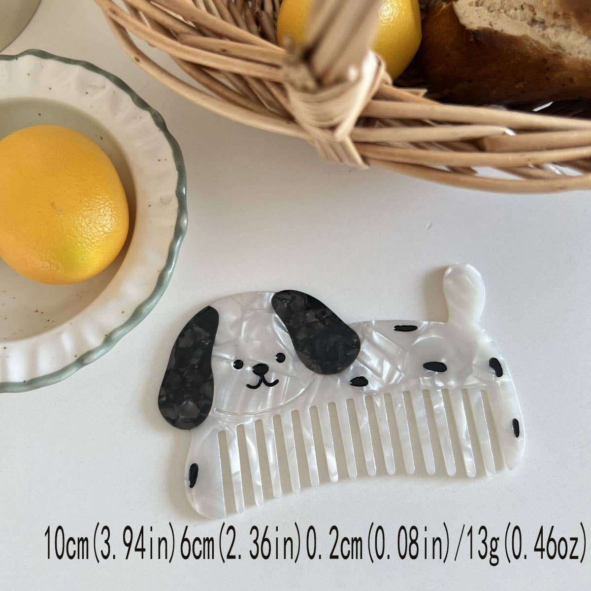 CWAHA07730_CUTE FRUIT ICE CREAM BURGER ACETATE HAIR COMB