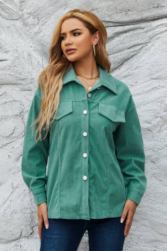 CWTSTL2121_WINTER CORDUROY LONG SLEEVE SHIRT TOP