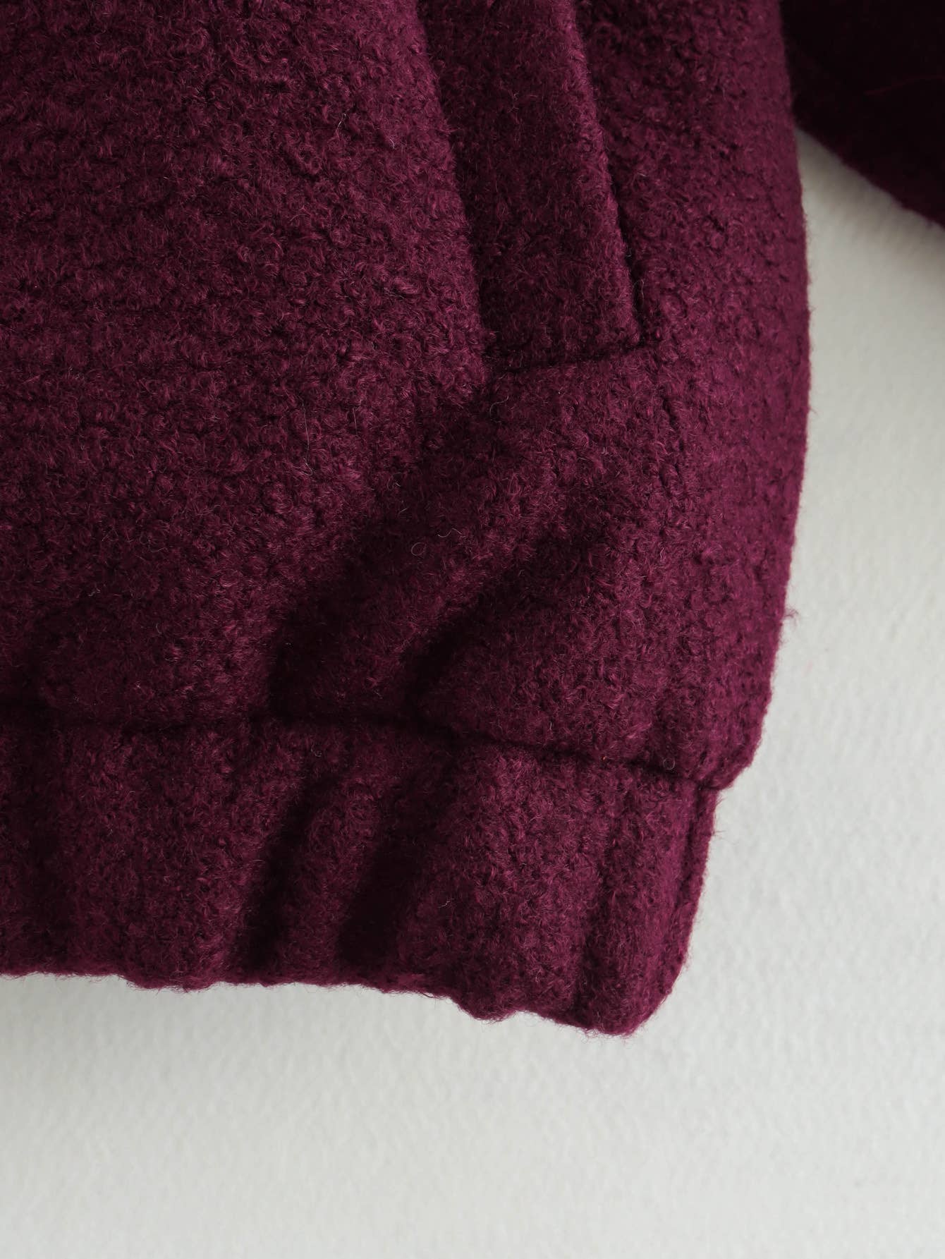 Beaded leather zipper long-sleeved short jacket