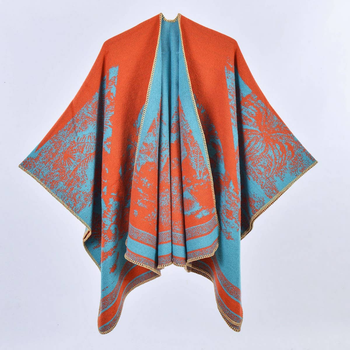 2024 NEW THICKENED SLIT CAPE SHAWL_CWASC0963