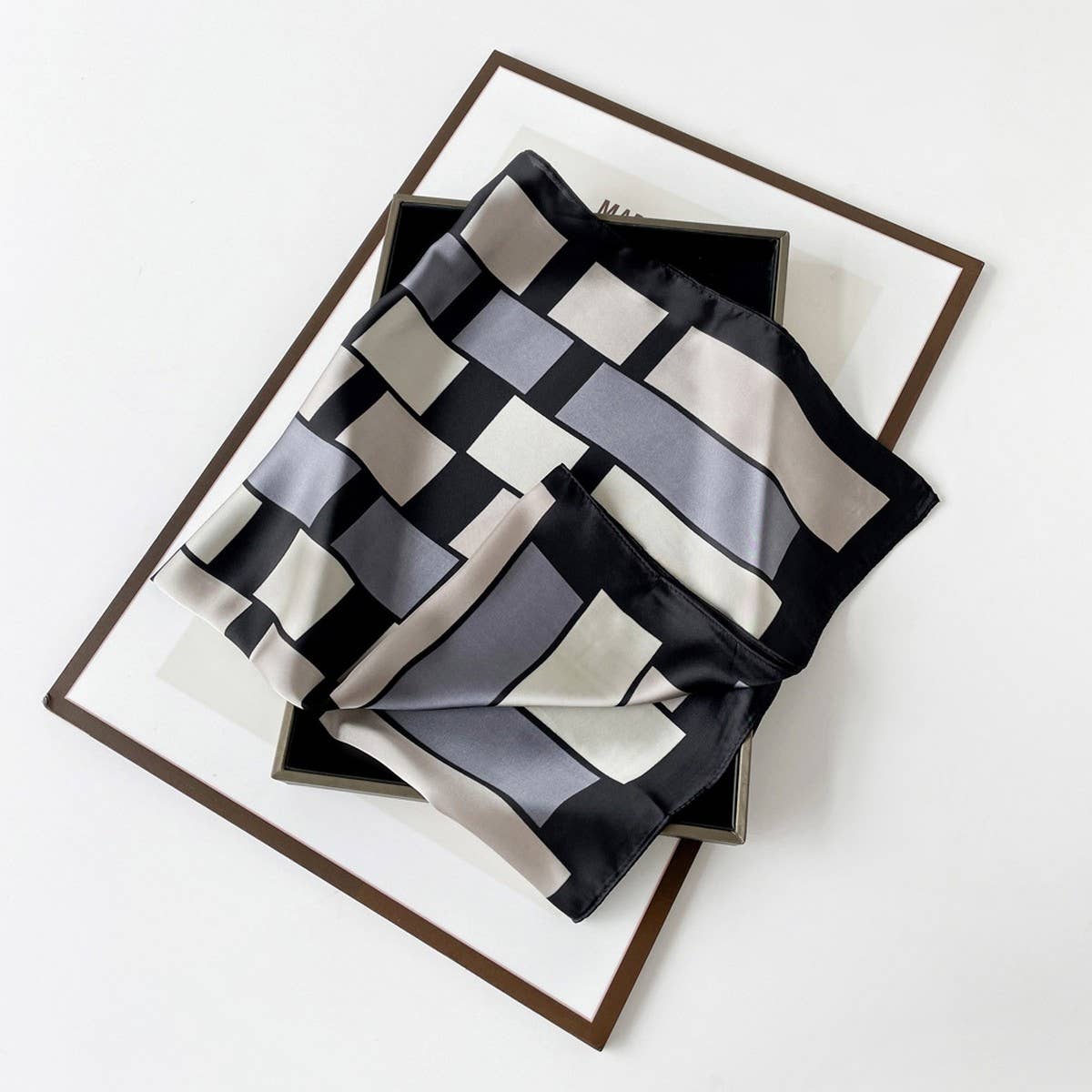 Satin Scarf - Simple Premium Lightweight Square