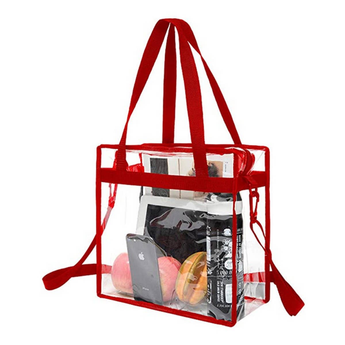 TRANSPARENT CROSSBODY BAG PORTABLE SHOPPING BAG_CWAB1307