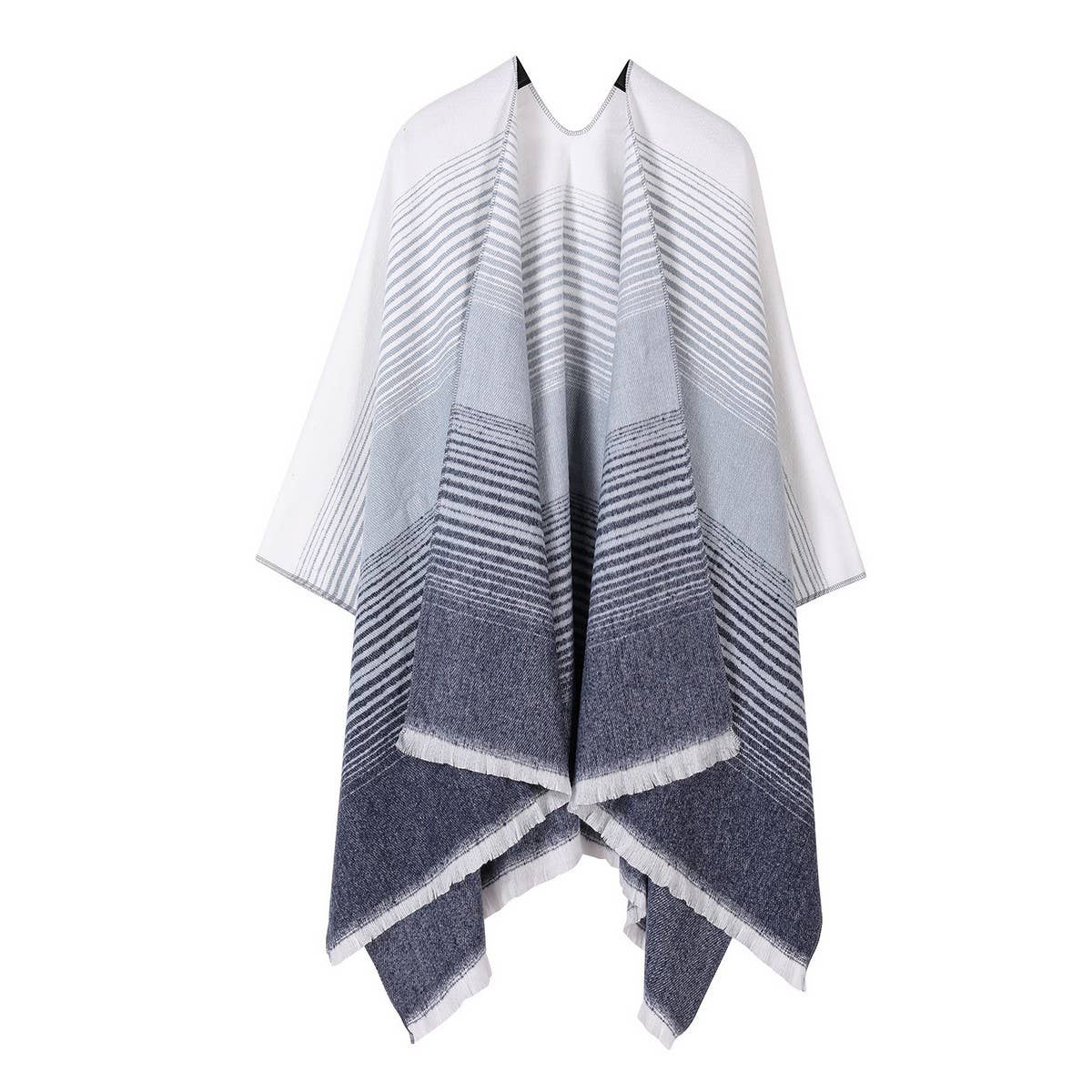 FAUX CASHMERE SHAWL GRADIENT SCARF SHAWL CAPE