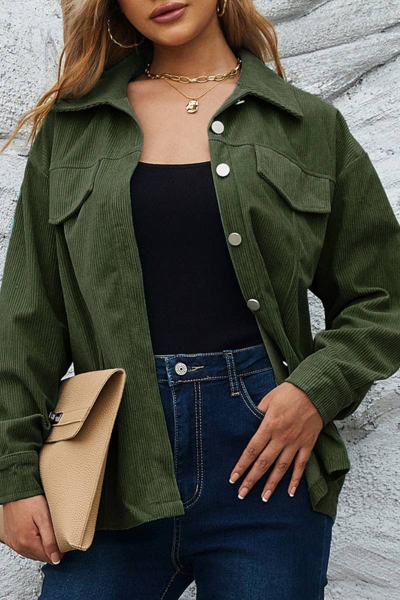 CWTSTL2121_WINTER CORDUROY LONG SLEEVE SHIRT TOP