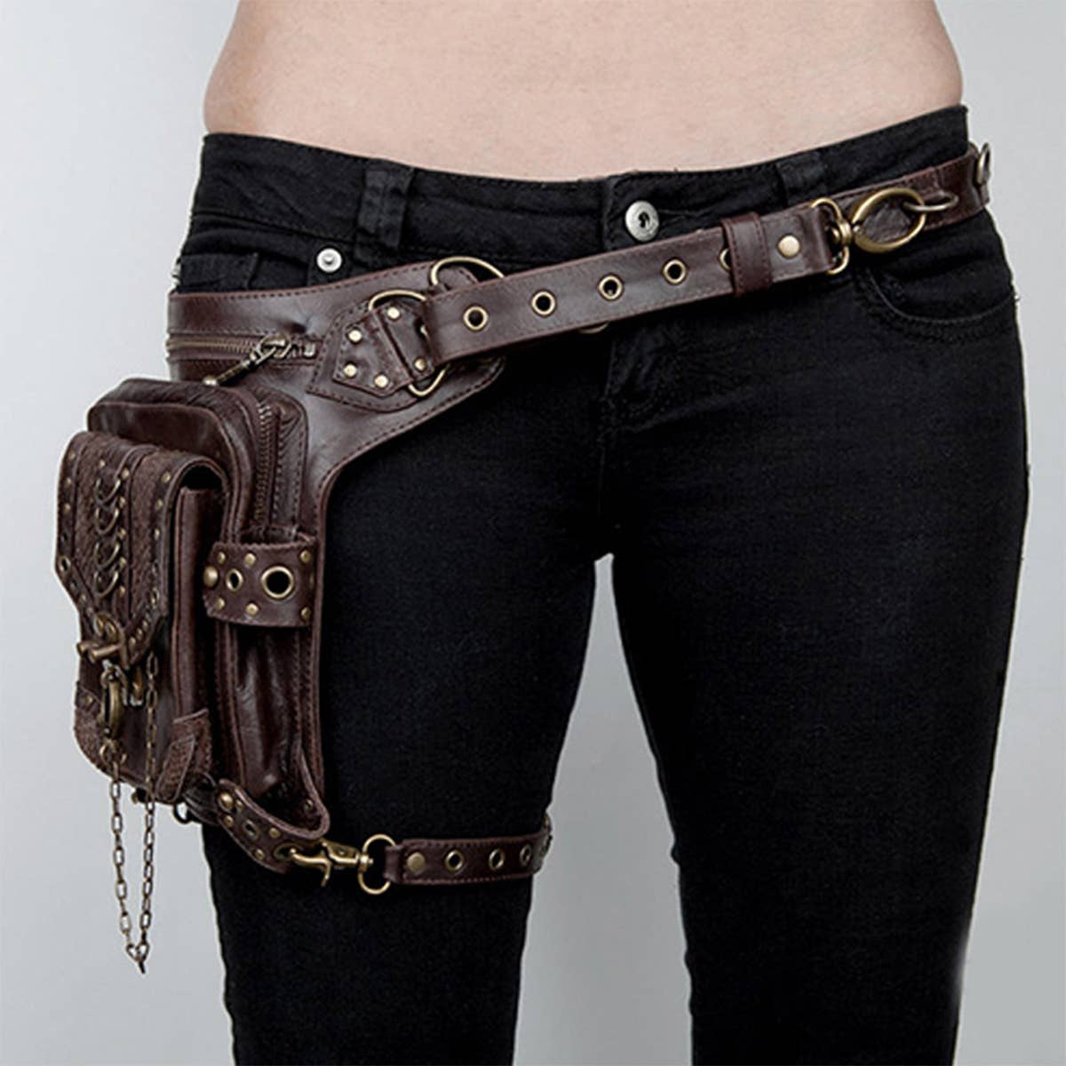 RETRO GOTHIC STEAMPUNK SHOULDER POCKET_CWAB0637
