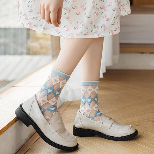 BREATHABLE THIN CARTOON PERSONALIT SOCKS BOAT SOCKS_CWMS0532