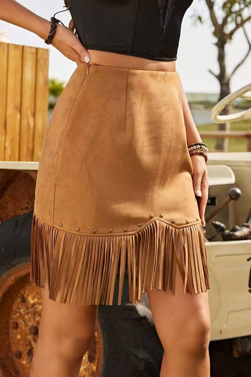 CWBLS0638_NEW SUMMER RETRO FASHION FRINGE SKIRT