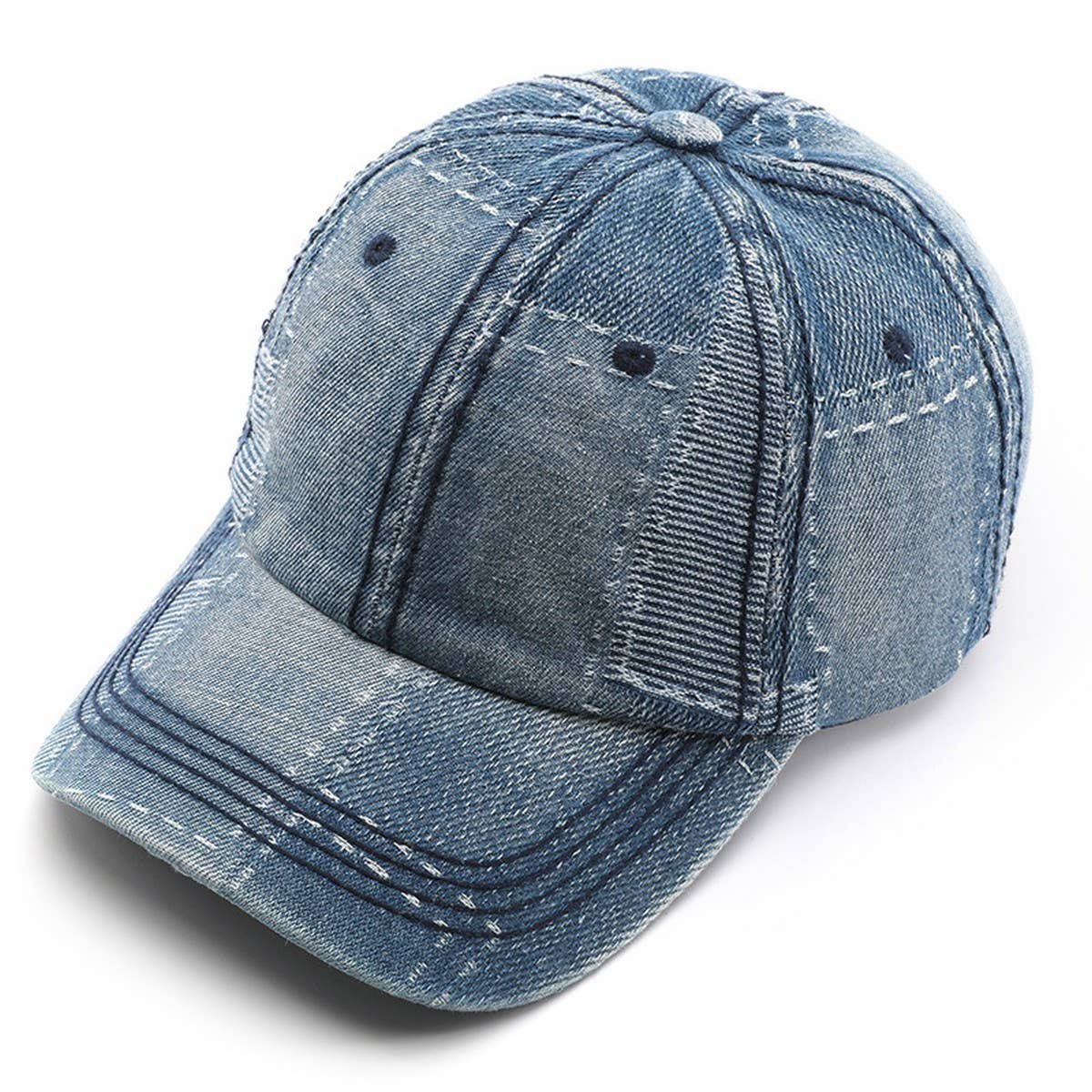 Retro Denim Baseball Hat for Women & Men CWAH2817