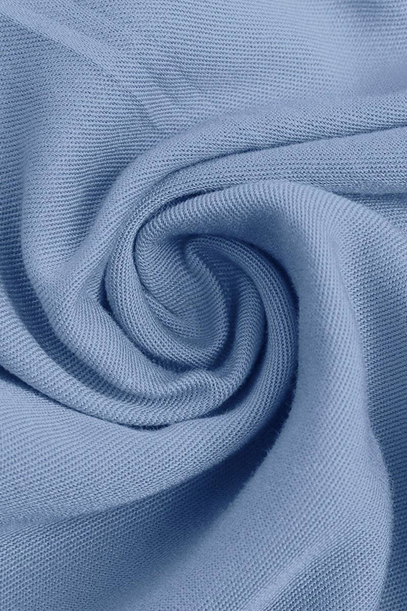 CWDMD4211_A-LINE SOLID COLOR MID-LENGTH STAND COLLAR DRESS