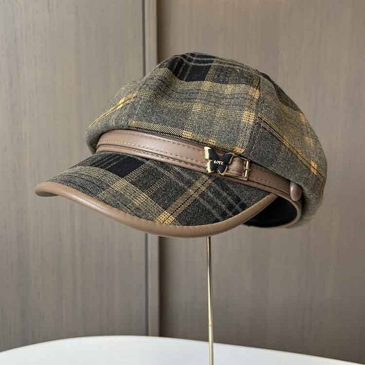 VINTAGE PAINTER NEWSBOY BERET_CWAB2912