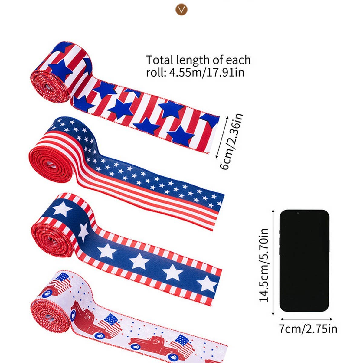 CWMM10215_INDEPENDENCE DAY FLAG RIBBON STARS PARTY DECOR
