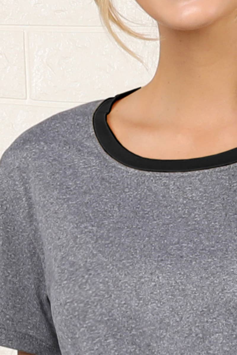 CWSPJ031-P_SHORT SLEEVE TOP WITH SHORTS PAJAMA SET