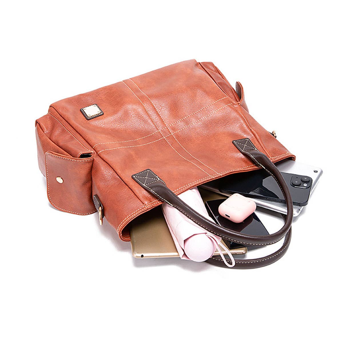 RETRO LARGE CAPACITY HANDBAG DIAGONAL BAG_CWAB0951