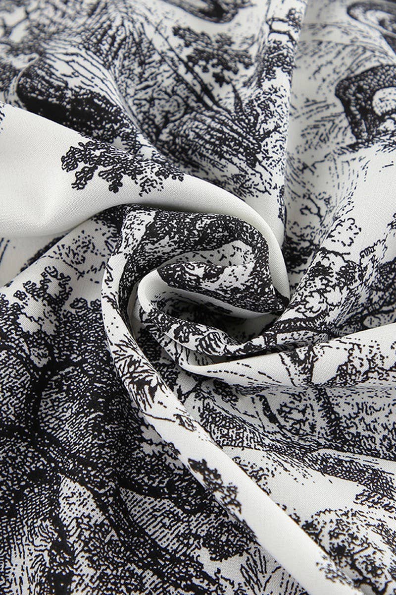 CWSPJ0299_PRINTED CARDIGAN TIE PAJAMAS TWO-PIECE SET