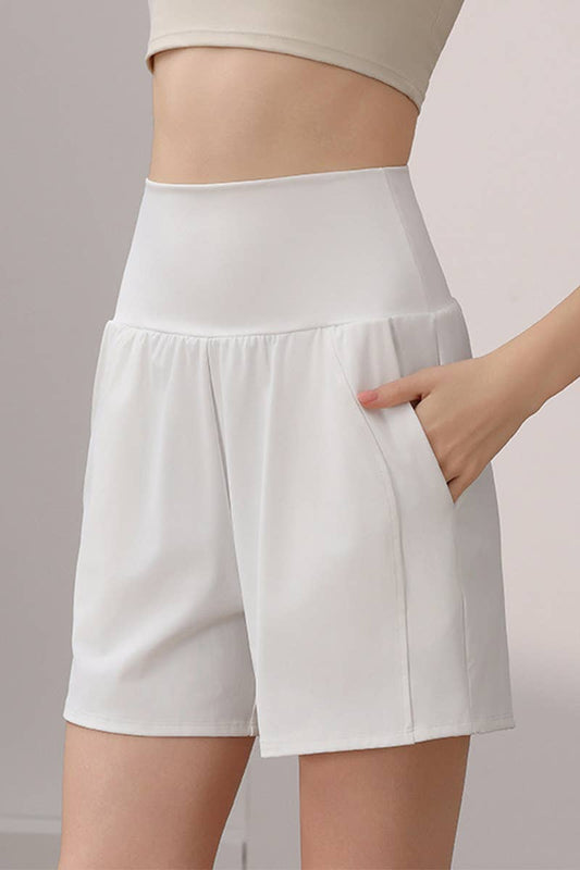 CWBSS0450_SUMMER HIGH WAIST TUMMY CONTROL YOGA SHORTS